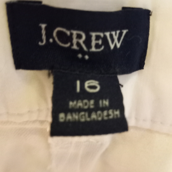 J. Crew 16 Preppy Cotton White 7" Shorts New! - Picture 8 of 9